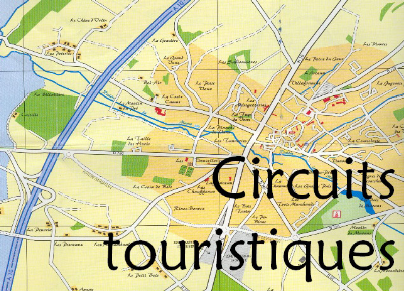 Circuits touristiques - fonds de plan communal