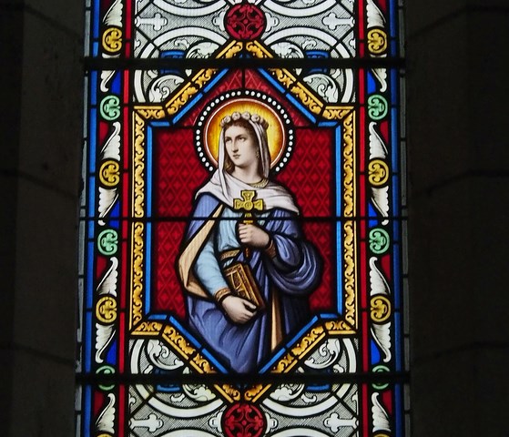 Vitrail de la Chapelle des Vierges - Marie Â© Dominique Merel
