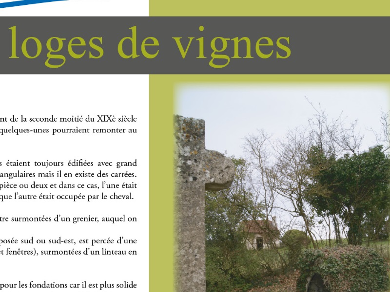 Les loges de vignes Â© commune de Sainte-Maure-de-Touraine