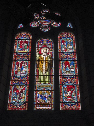 Vitraux de l'Ã©glise Sainte-maure et Sainte-Britte Â© Dominique Merel