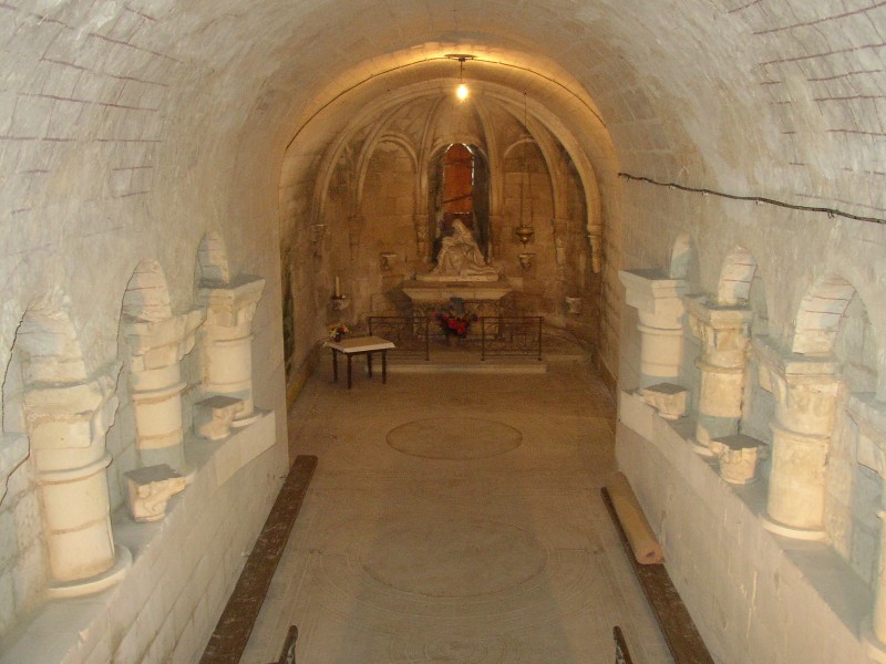 La crypte de l'Ã©glise Sainte Maure Sainte Britte